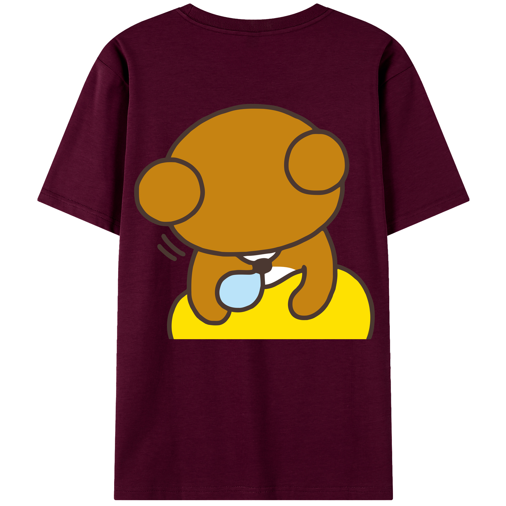 （画像用） リラックマ リラックマ キイロイトリ Rilakkuma Korilakkuma Kiiroitori レディース半袖Tシャツ(バックプリント)